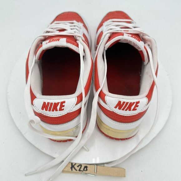 Nike Dunk Low Championship Men Size 11 DD1391-600 Red White Athletic Shoes - Picture 7 of 11